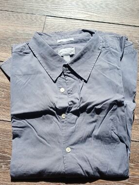 Old Navy Stretch Men's Gray Button-Down Shirt Size XXL